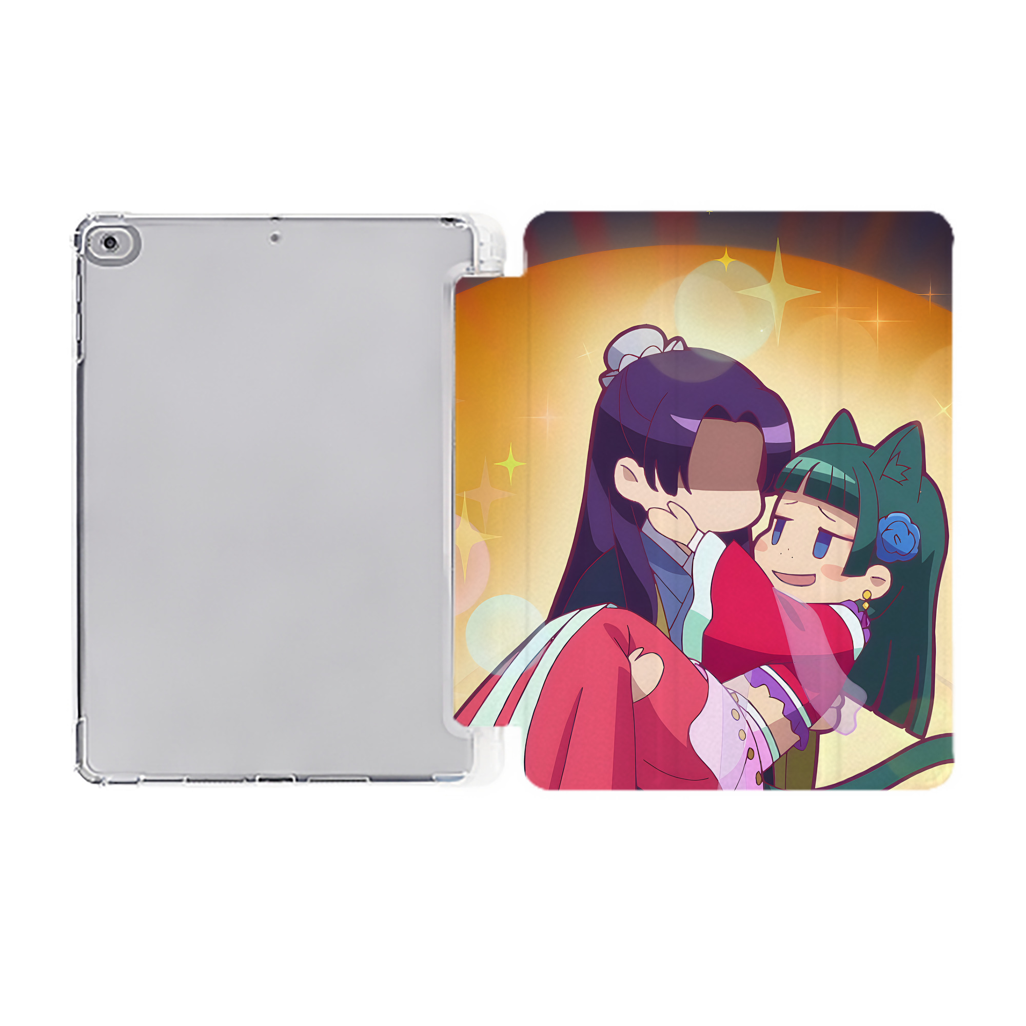 （画像用） 薬屋のひとりごと The Apothecary Diaries IPad ケース ペン収納付き 三つ折りスタンド PUレザー×シリコン 対応機種9.5/10.5/10.9インチ